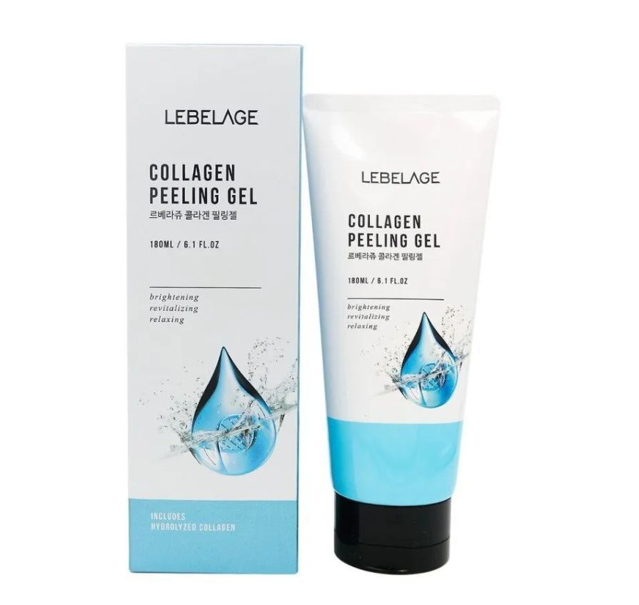 Lebelage Пилинг-гель для лица с коллагеном Collagen Peeling Gel, 180 мл ...