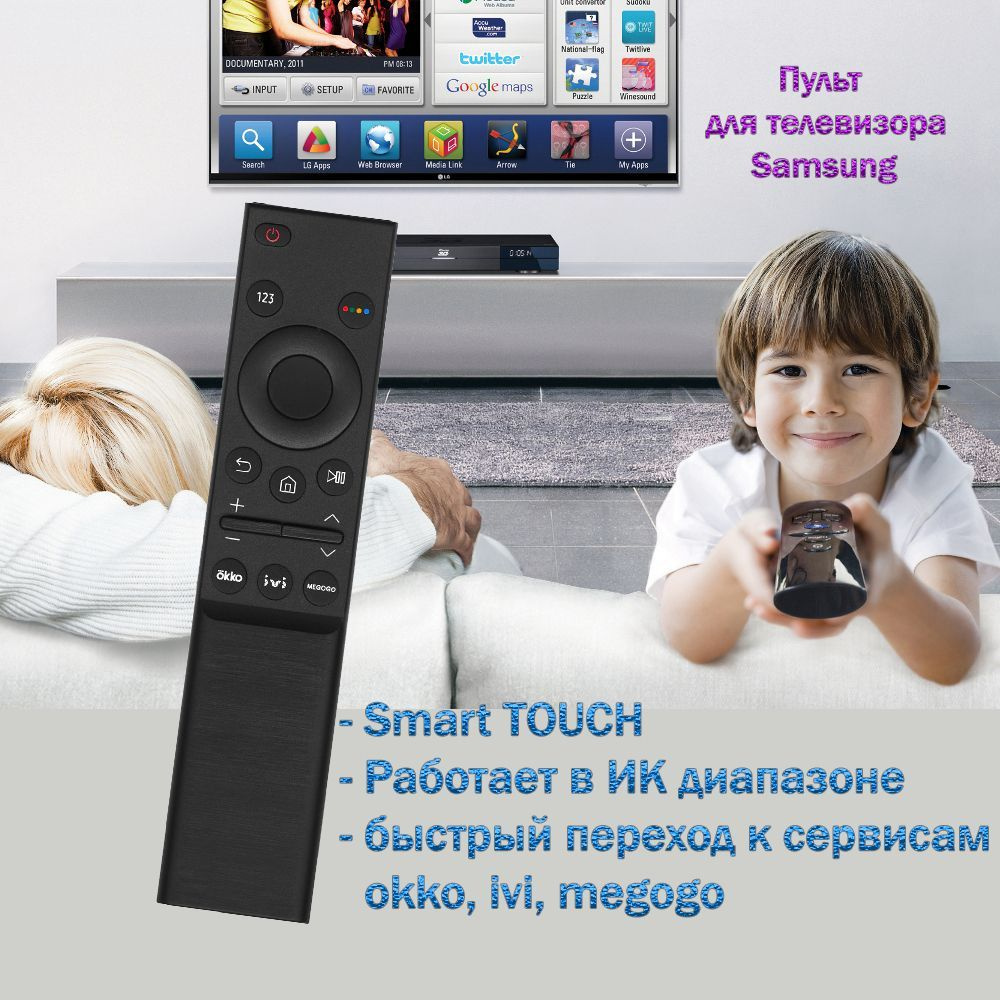 Пульт для телевизора Samsung UE65AU7100U - купить с доставкой по ...