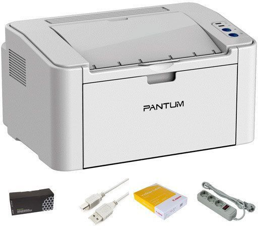 Принтер Pantum P2200 + полный набор аксессуаров + подарочный сертификат ...