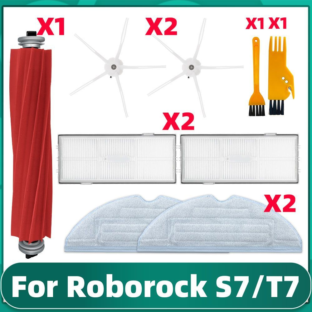 Комплект фильтров и щеток для робот-пылесоса Roborock T7S, T7S plus, T7 plus, S7, S7 Pro Ultra, S7 maxV #1