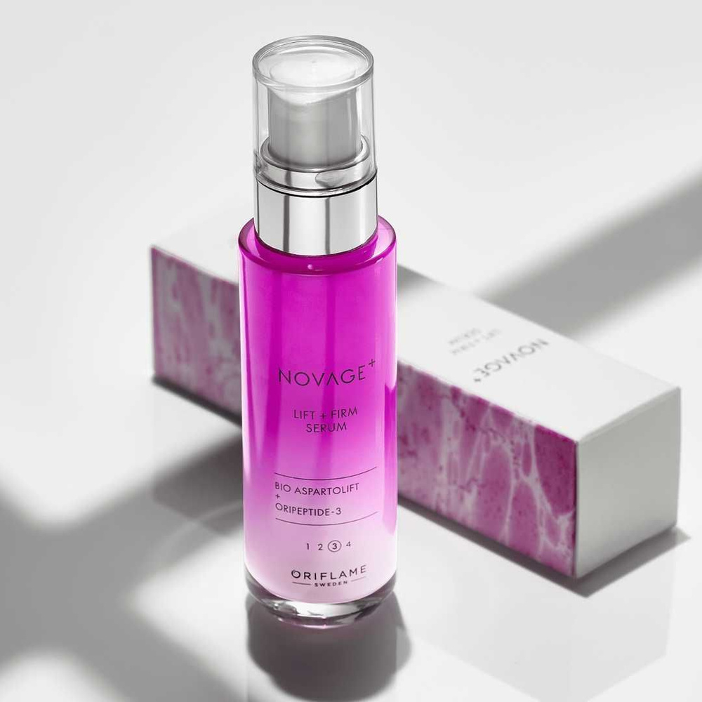 Сыворотка-лифтинг для лица Lift + Firm NovAge Oriflame. Сыворотка для ...
