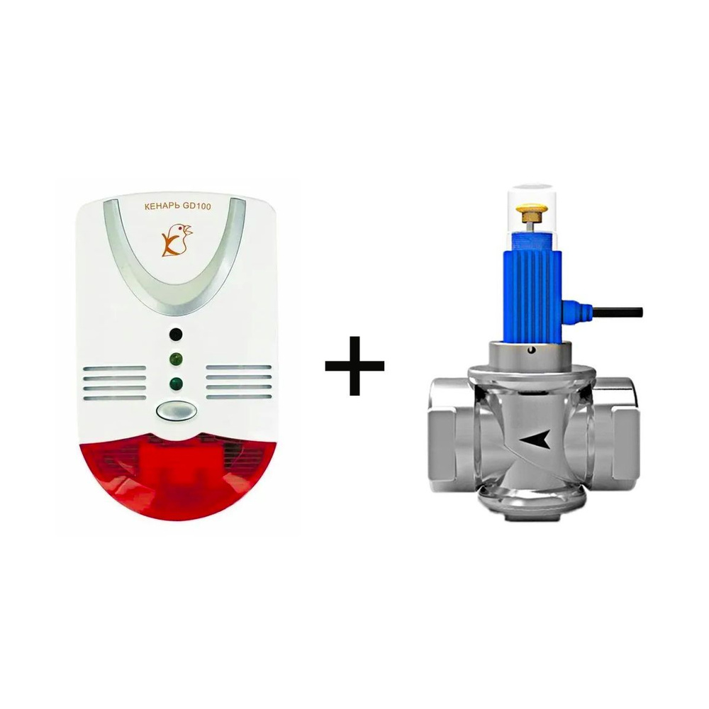 Комплект Кенарь GD100-CN + Клапан GV-90 DN25 (дюйм) (метан + СО ...