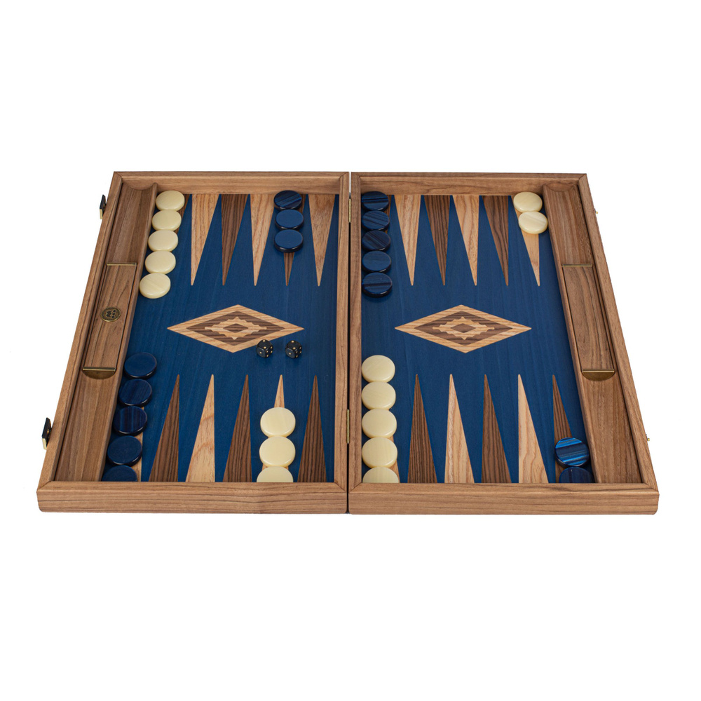 Нарды Manopoulos BACKGAMMON с боковыми стойками, американский орех, цвет  голубой, рисунок орех+дуб, ручная работа, 48x30 см - купить с доставкой по  выгодным ценам в интернет-магазине OZON (1100042643)