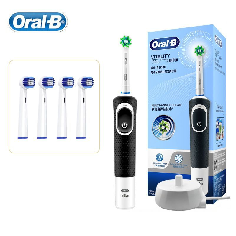 Oral-B Электрическая зубная щетка Vitality D100, черный #1