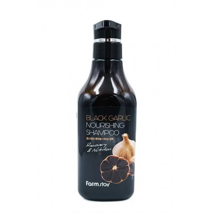 Питательный шампунь для волос с экстрактом черного чеснока FarmStay Black Garlic Nourishing Shampoo 530 #1