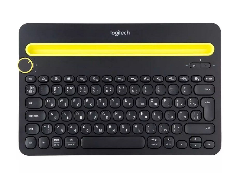 Мембранная клавиатура Logitech Клавиатура Logitech K480, Black ...