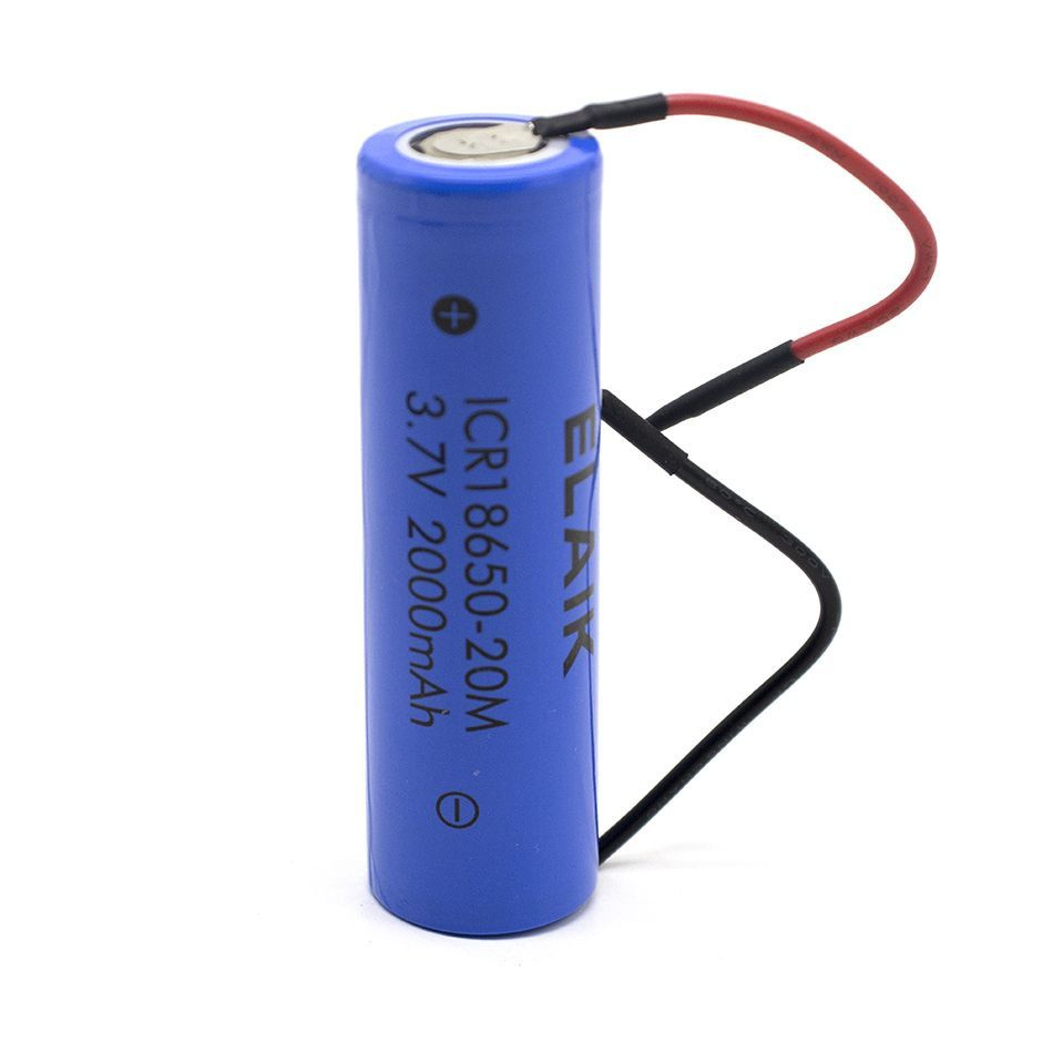 Аккумулятор Li-ion 18650 2000 mAh 3.7V , 10 шт (DIY кабель) - купить с ...