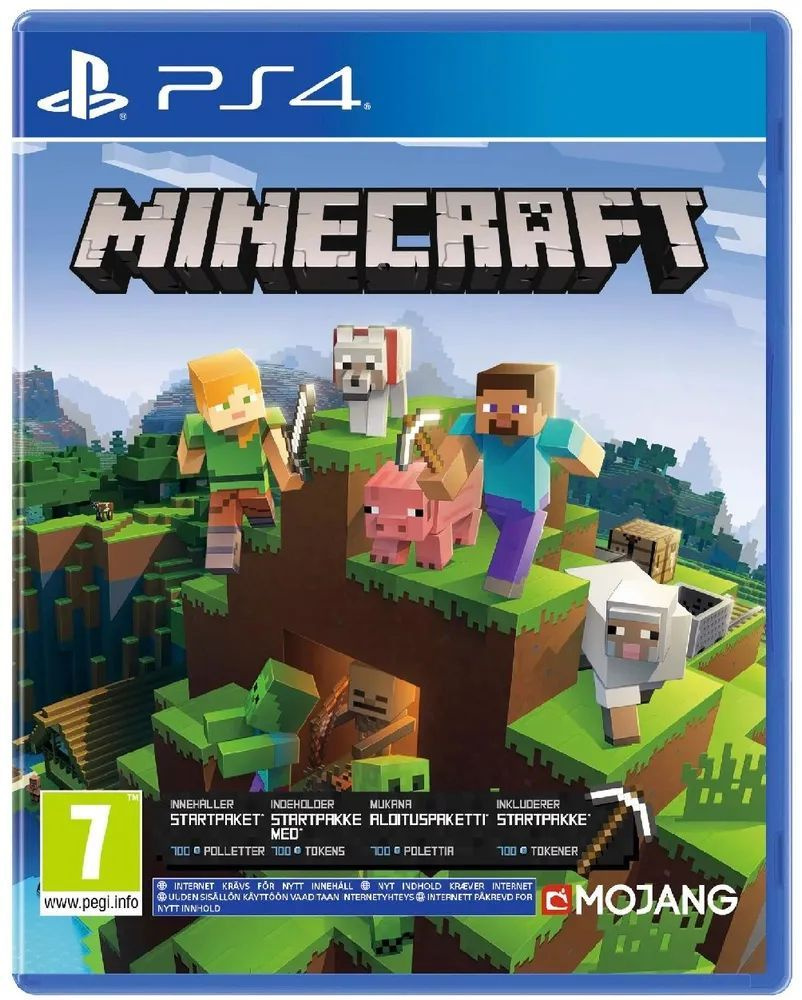 Игра на диске Minecraft (C поддержкой PS VR) (PlayStation 4, Русская версия)