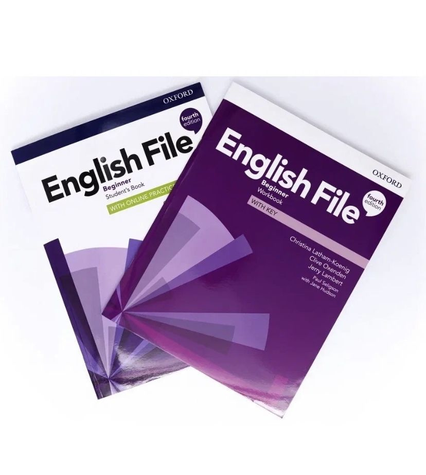 English File Beginner 4th Edition. ПОЛНЫЙ КОМПЛЕКТ: Учебник + Рабочая ...