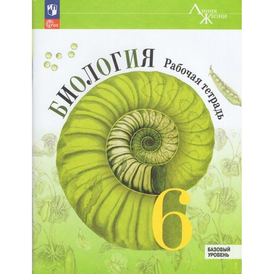 Рабочая Тетрадь. Биология. 6 Класс. Базовый Уровень. Пасечник В.В.