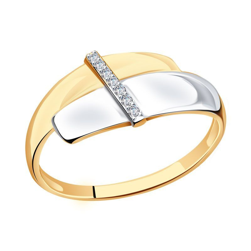 Золотое кольцо 01-7758 с цирконием - купить с доставкой по выгодным ценам в интернет-магазине OZON (1163734990)