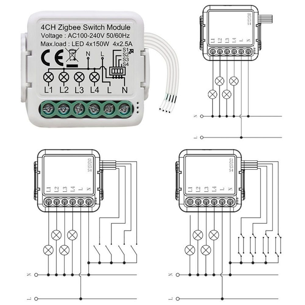 4 gang smart switch 2024 alexa