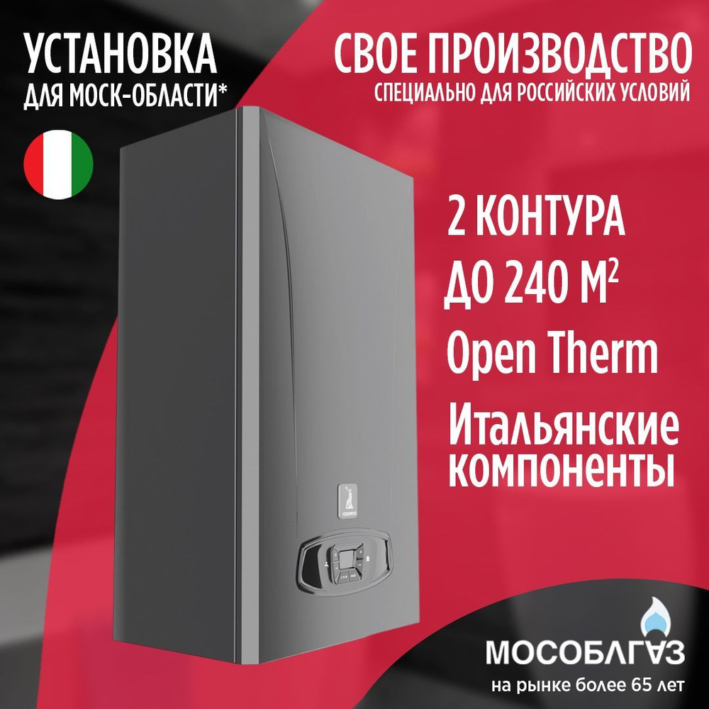 Газовый котел Cervus 24 кВт standart - купить по выгодной цене в  интернет-магазине OZON (1176566552)