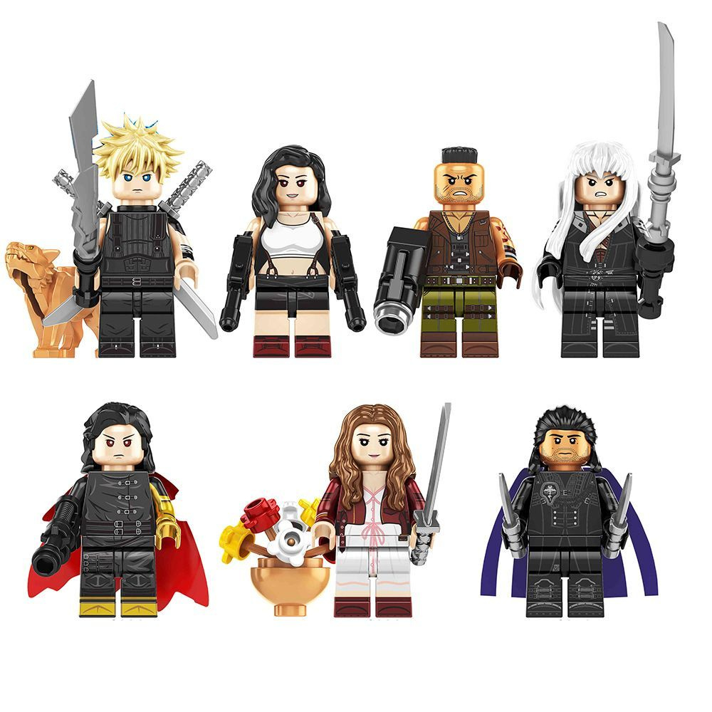 фигурок аниме минифигурки Game Final Fantasy Minifigures 7 шт (совместим с  лего) - купить с доставкой по выгодным ценам в интернет-магазине OZON  (1178155488)