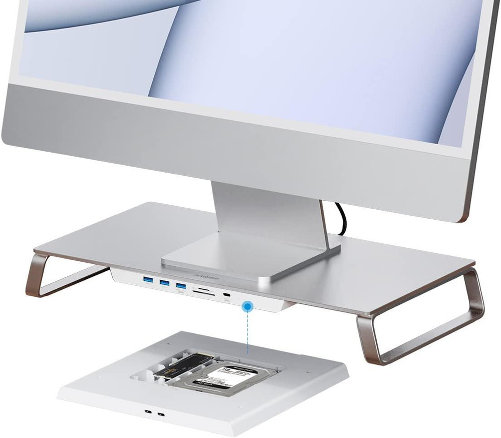 Подставка Hagibis алюминиевая для монитора, моноблока Apple. с USB ...