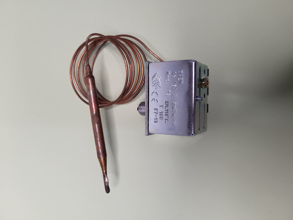 CAEM Терморегулятор капиллярный предохранительный трехконтактный CAEM TS-RM (110C) LP 4579 для котлов, #1