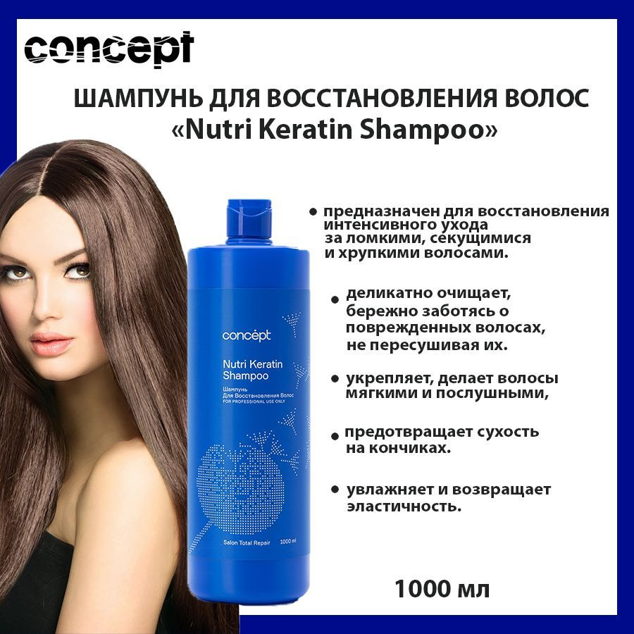 Concept Шампунь для волос, 1000 мл - купить с доставкой по выгодным ...