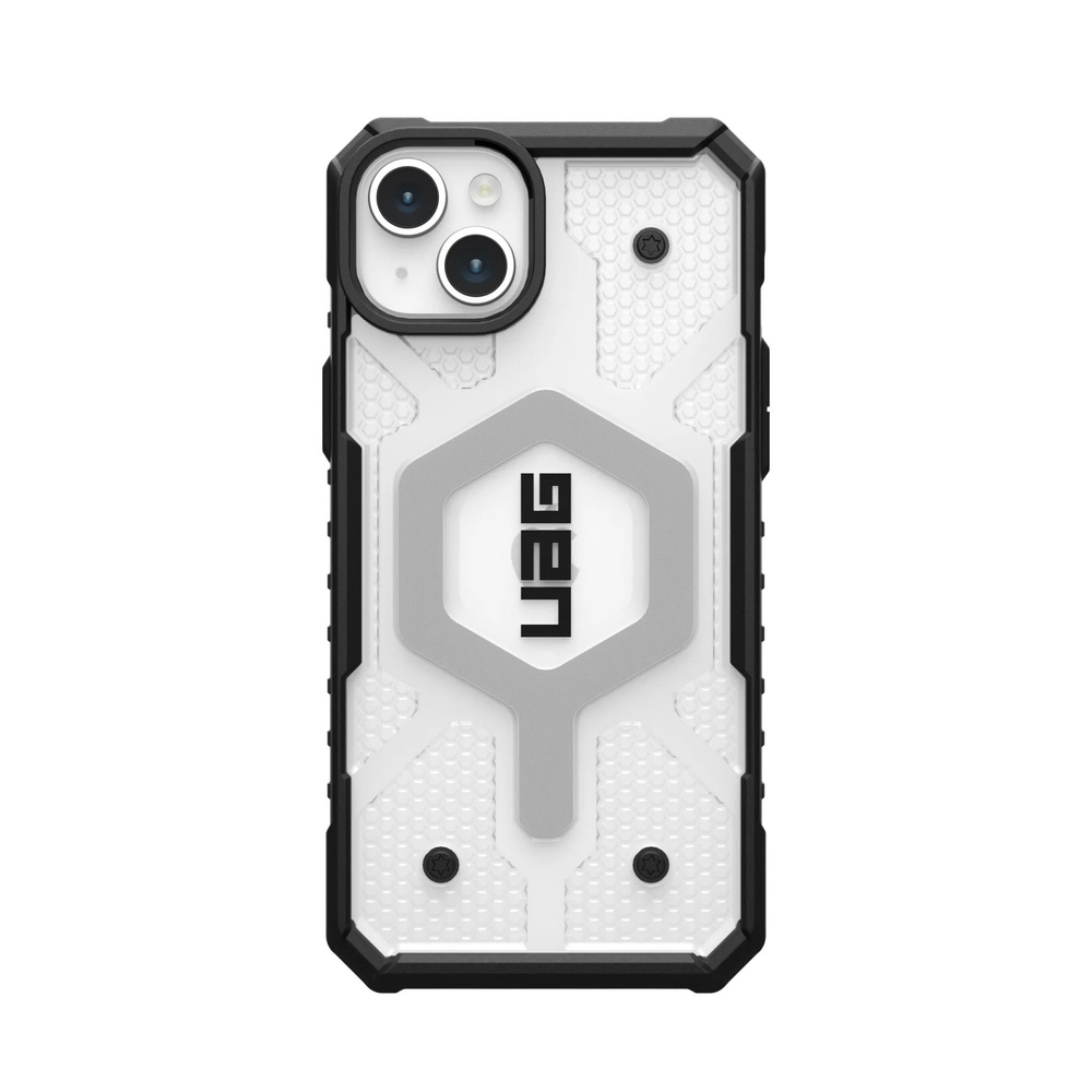 Защитный чехол с поддержкой MagSafe UAG Pathfinder Clear Case для iPhone 15  Plus (Прозрачный лёд / Ice) - купить с доставкой по выгодным ценам в  интернет-магазине OZON (1221738552)