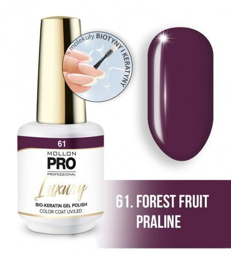 Mollon Pro/ Гель-лак LUXURY COLOR COAT №61 FOREST FRUIT PRALINE (8 ml) #1