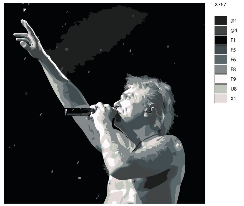 Картина по номерам X-757 