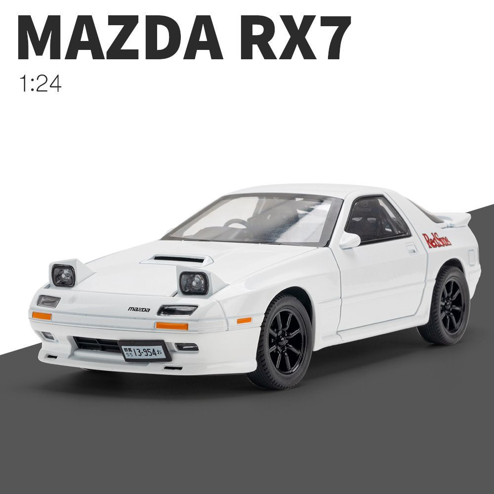 Машинка металлическая Mazda RX-7 1:24, Коллекционная модель машины для  взрослых, Игрушечный автомобиль с звуковыми и световыми эффектами для детей  - купить с доставкой по выгодным ценам в интернет-магазине OZON (1225356704)