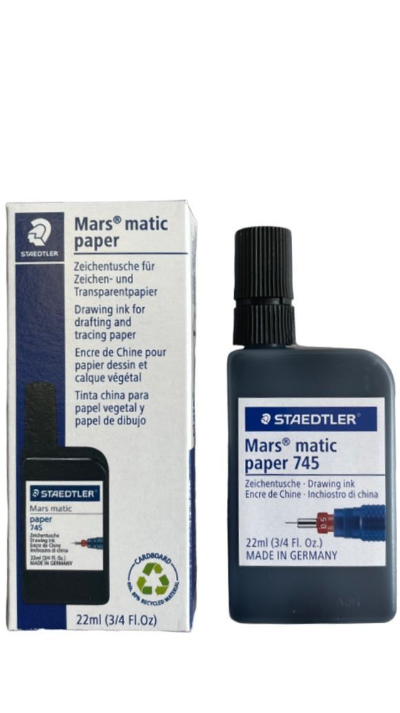 Тушь для рапидографа/изографа STAEDTLER Германия 22 мл, черная - купить ...