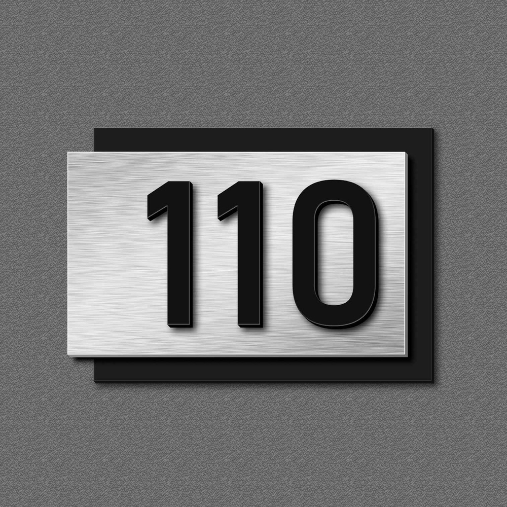 Цифры на дверь, табличка с номером 110 #1
