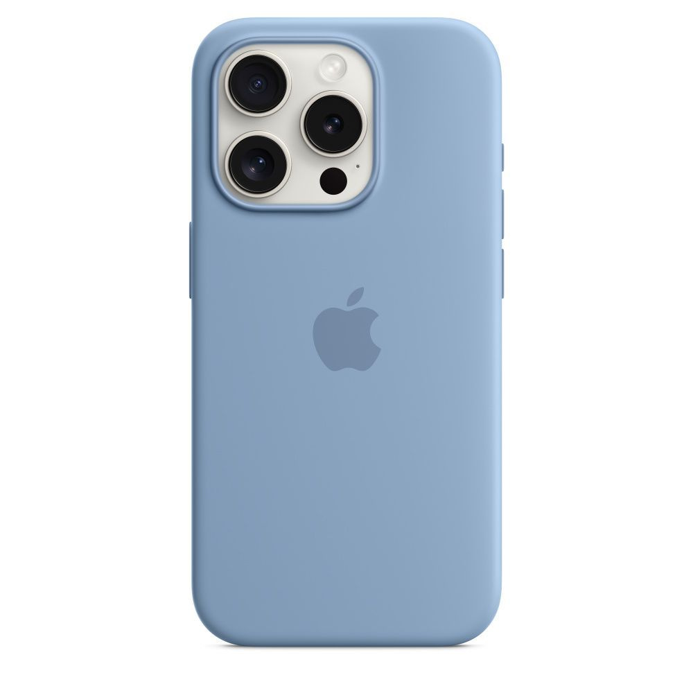 Силиконовый чехол MagSafe для iPhone 15 Pro / Silicone Case with MagSafe /  Winter Blue - купить с доставкой по выгодным ценам в интернет-магазине OZON  (1256205833)