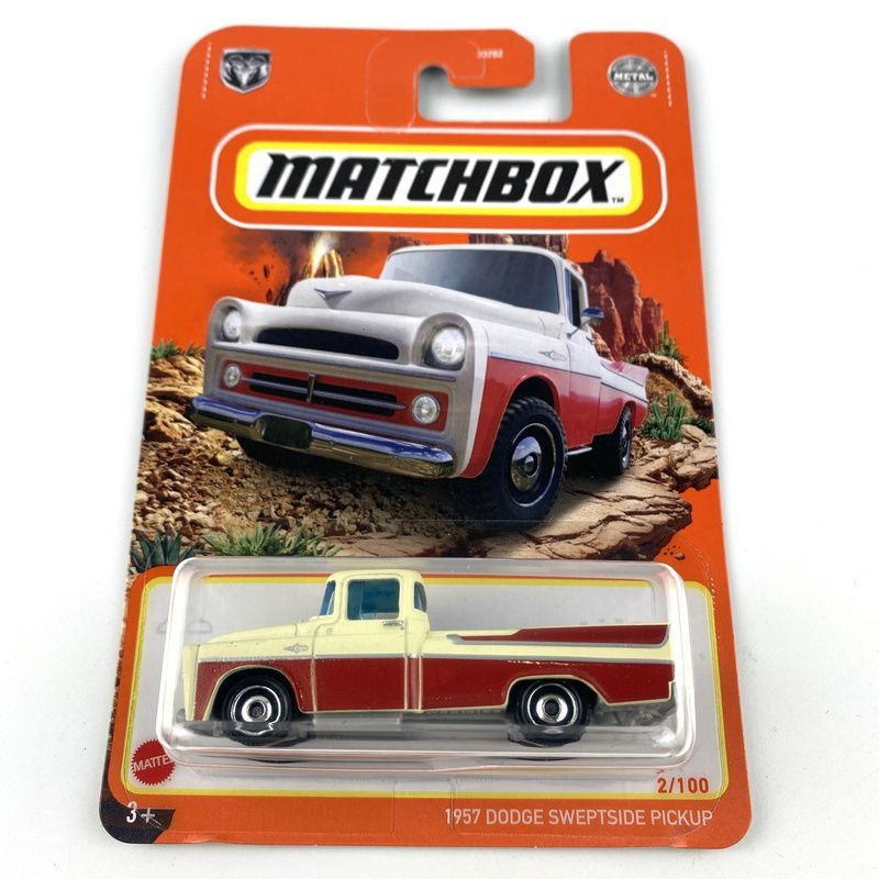 Машинка Matchbox 1957 DODGE SWEPTSIDE PICKUP 1/64 Metal Diecast Model Toy Car купить с