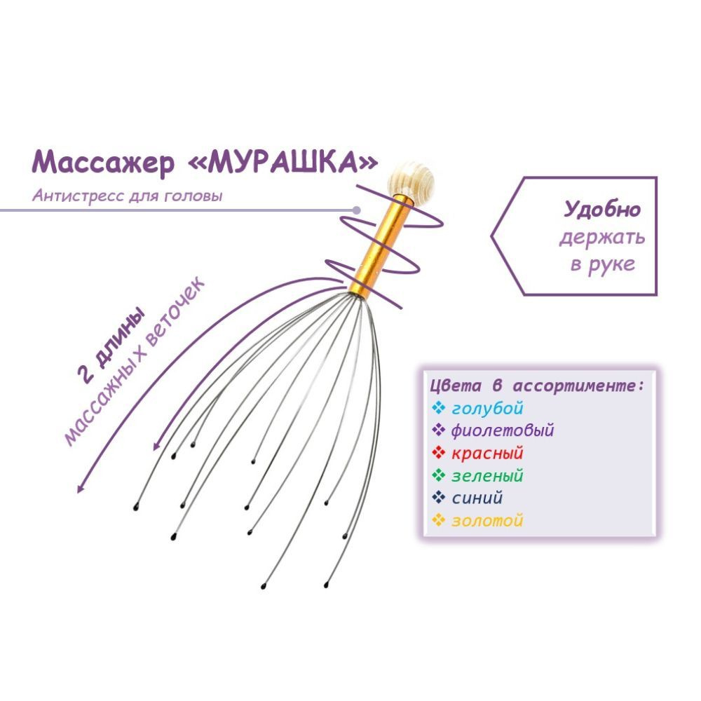 Массажер антистресс для головы 