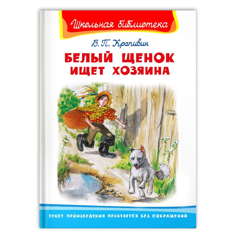 Внеклассное чтение. Владислав Крапивин. Белый щенок ищет хозяина.  Издательство Омега. Книга для детей, развитие мальчиков и девочек |  Крапивин В.