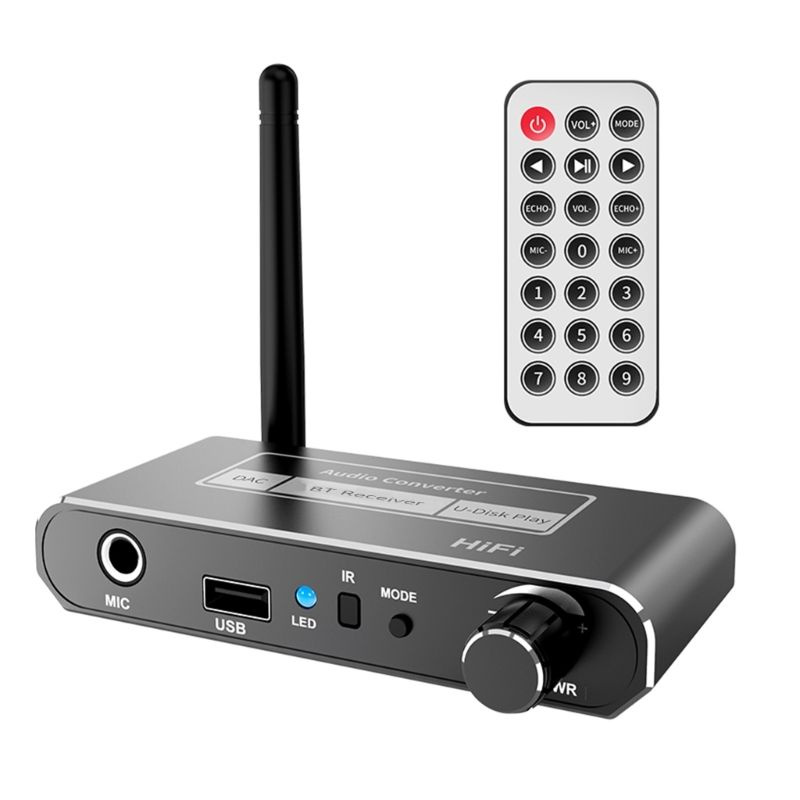 Беспроводной ЦАП-конвертер Bluetooth-совместимый приемник 5.2 Аудио ...