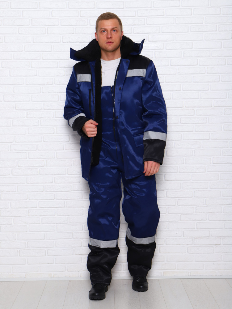 Рабочий зимний костюм для мужчин/ спецовка для работы/ рабочая одежда для мужчин (48-50, 182-188)  #1