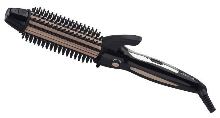 Centek Фен-щетка для волос Прибор для укладки волос CENTEK CT-2013 щипцы 50 Вт, кол-во насадок 3, черный #1
