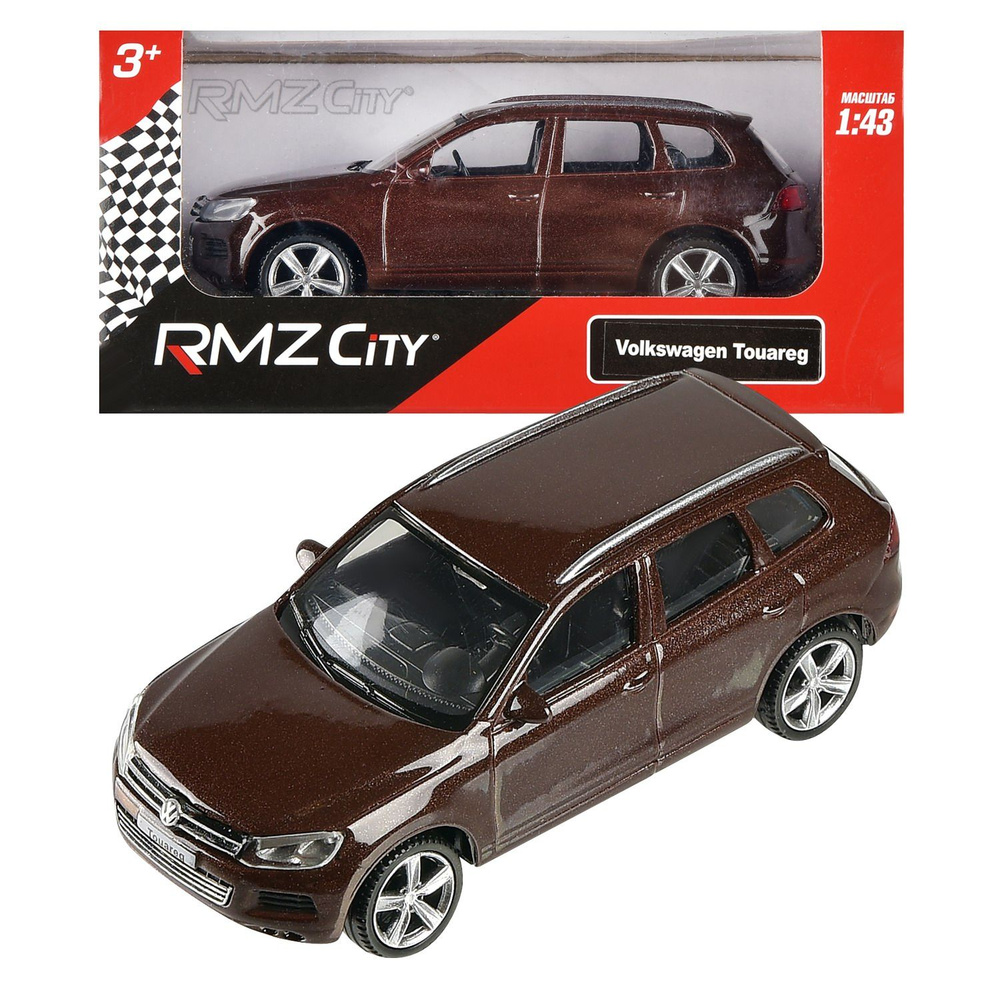 Машина металлическая RMZ City 1:43 Volkswagen Touareg, без механизмов, цвет  коричневый - купить с доставкой по выгодным ценам в интернет-магазине OZON  (1261159335)