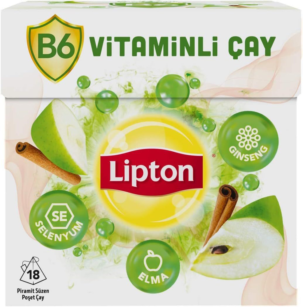 LIPTON Фруктовый чай со вкусом яблока и витамином В6 - купить с ...
