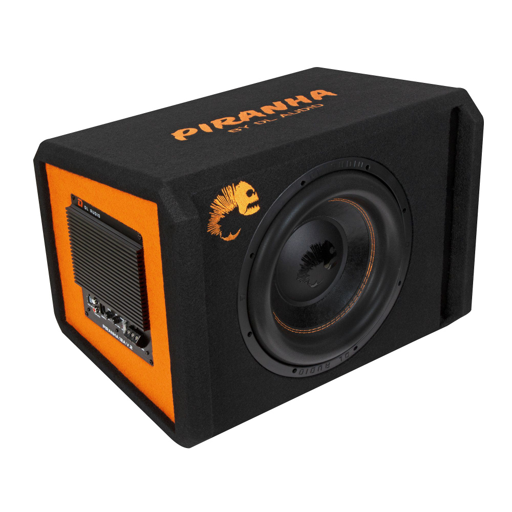 DL AUDIO PIRANHA 12A v.2 BLACK Активный сабвуфер в корпусе