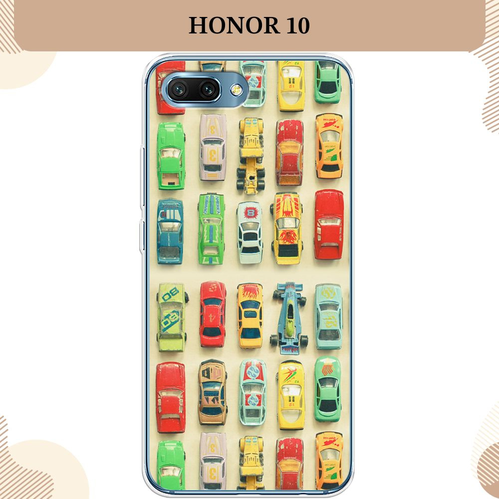 Силиконовый чехол на Honor 10 / Хонор 10 Машинки #1