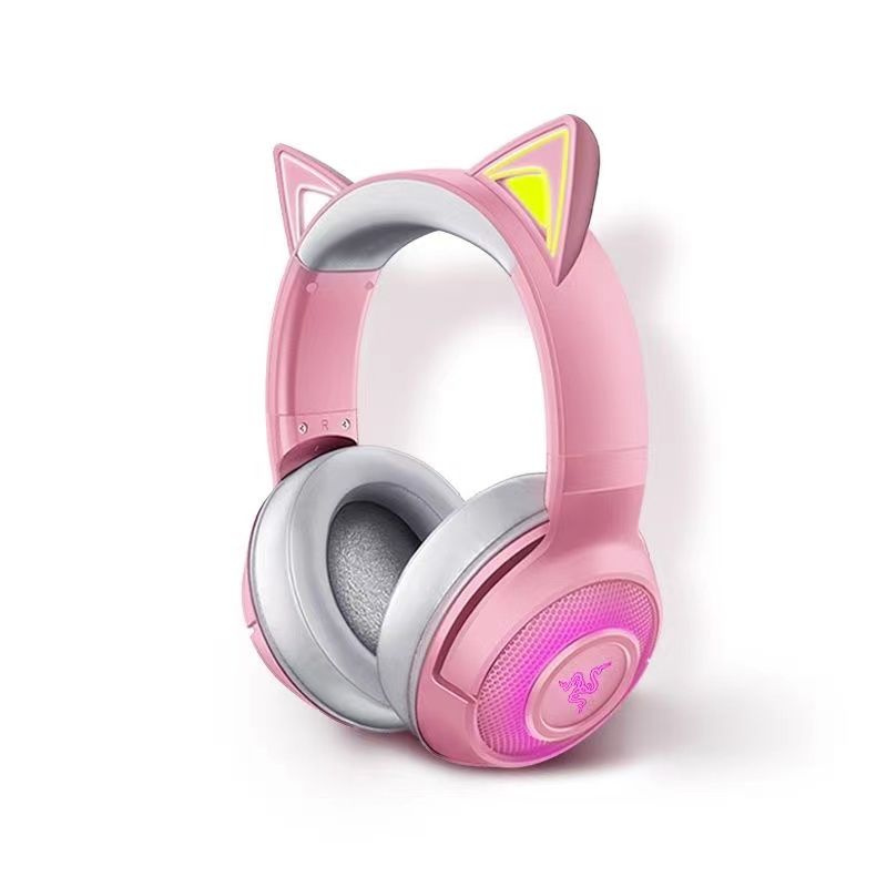 Игровые наушники Razer Kraken BT Kitty Edition, светло-розовый - купить ...