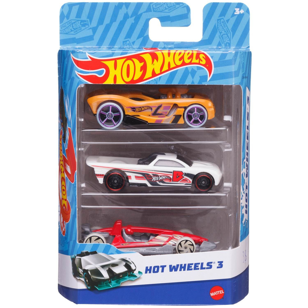 Набор машинок Mattel Hot Wheels 3 машинки №50 - купить с доставкой по  выгодным ценам в интернет-магазине OZON (1323290475)