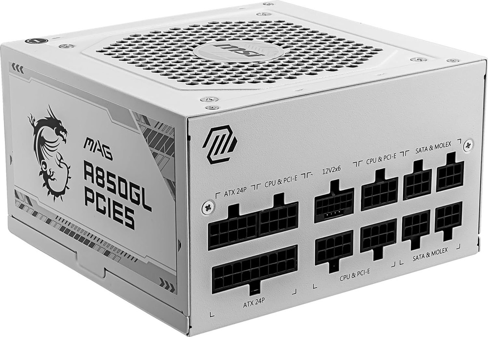 Блок питания компьютера MSI MAG A850GL PCIE5, 850 Вт - купить с ...