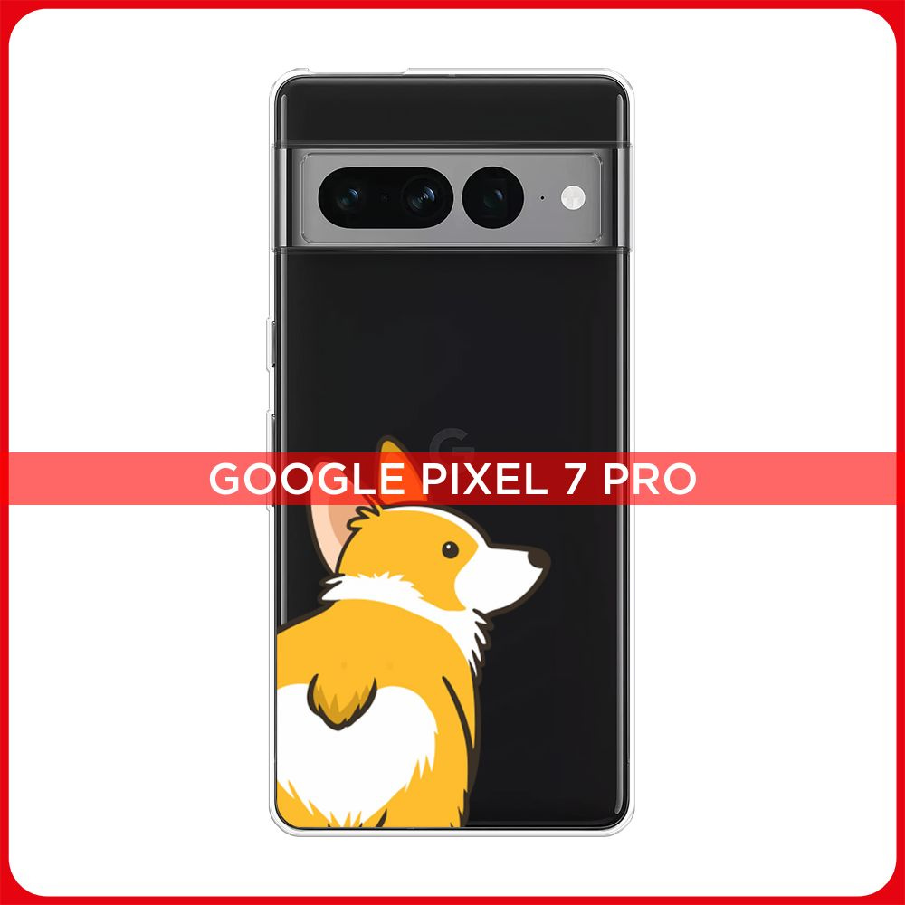 Силиконовый чехол на Google Pixel 7 Pro / Гугл Пиксель 7 Про Корги ...