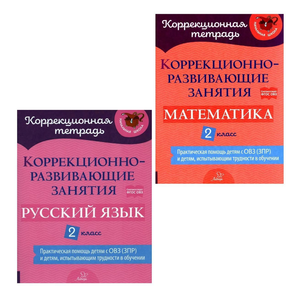 Коррекционно-развивающие занятия. 2 класс. Математика. Русский язык. ФГОС  ОВЗ. Комплект из 2-х рабочих тетрадей. Петрова В.В. | Петрова В. В. -  купить с доставкой по выгодным ценам в интернет-магазине OZON (1288585853)