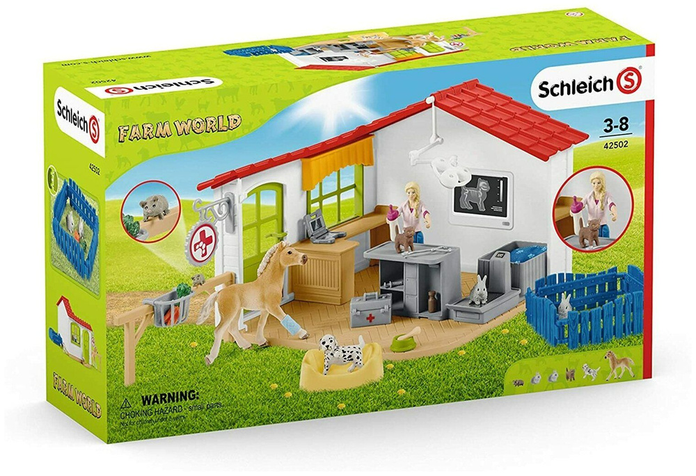 Игровой набор Schleich Ветеринарная клиника с домашними животными 42502  #1