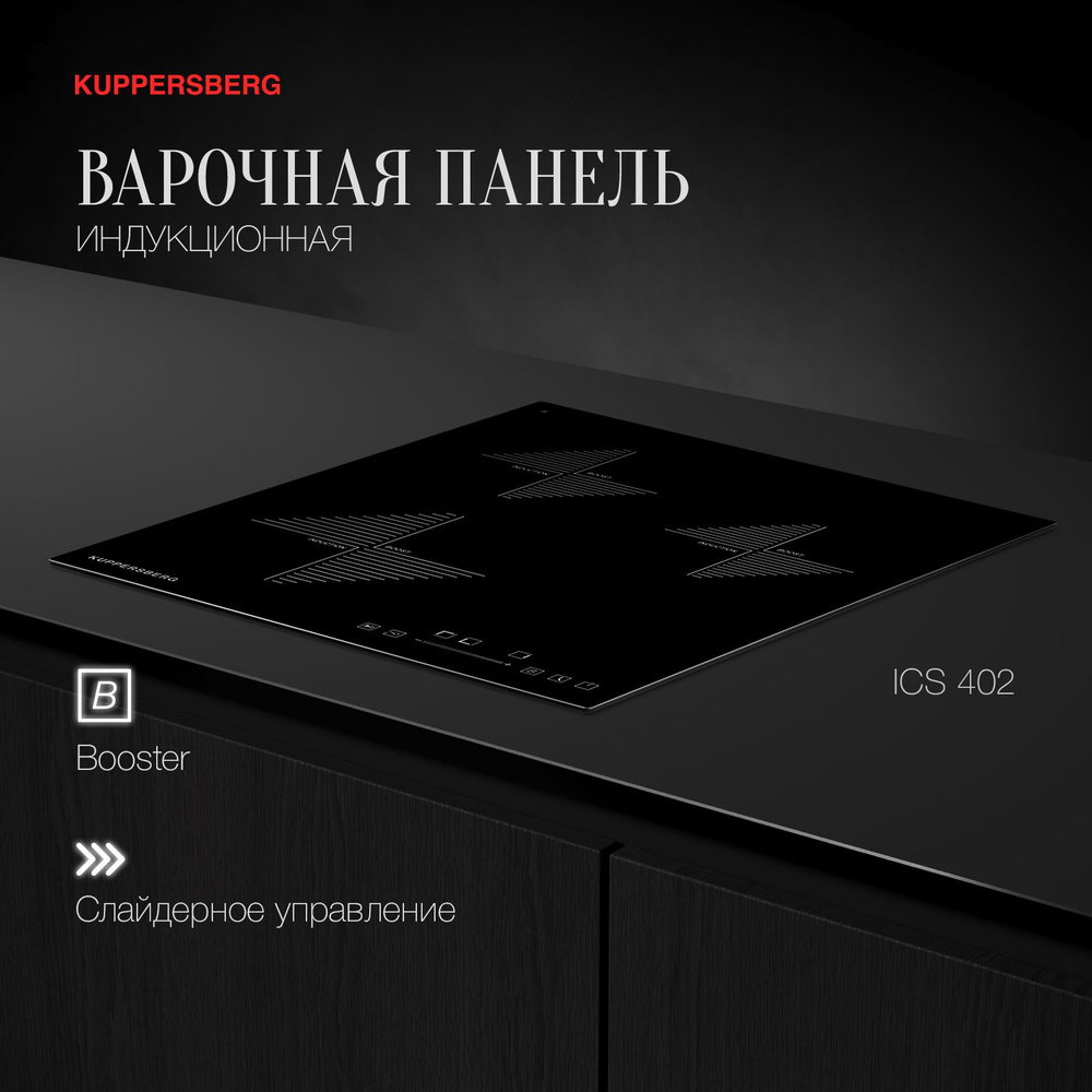 Варочная панель встраиваемая индукционная Kuppersberg ICS 402 купить по  низкой цене с доставкой и отзывами в интернет-магазине OZON (838397002)