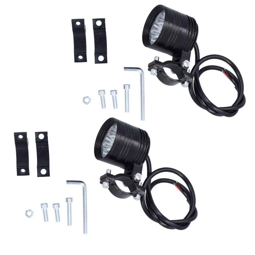 шт. мотоциклетные фары, светодиодные точечные светильники, 6 ламп ...