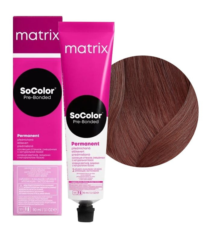 Краска для волос Matrix SoColor Pre-Bonded 6M темный блондин мокка 90 мл  #1