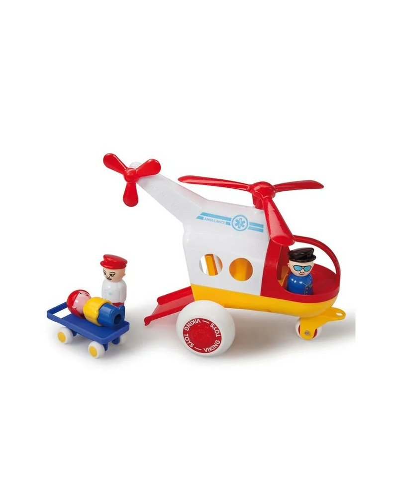 VIKING TOYS Вертолет Vikingtoys "Ambulance" 30см с двумя фигурками и