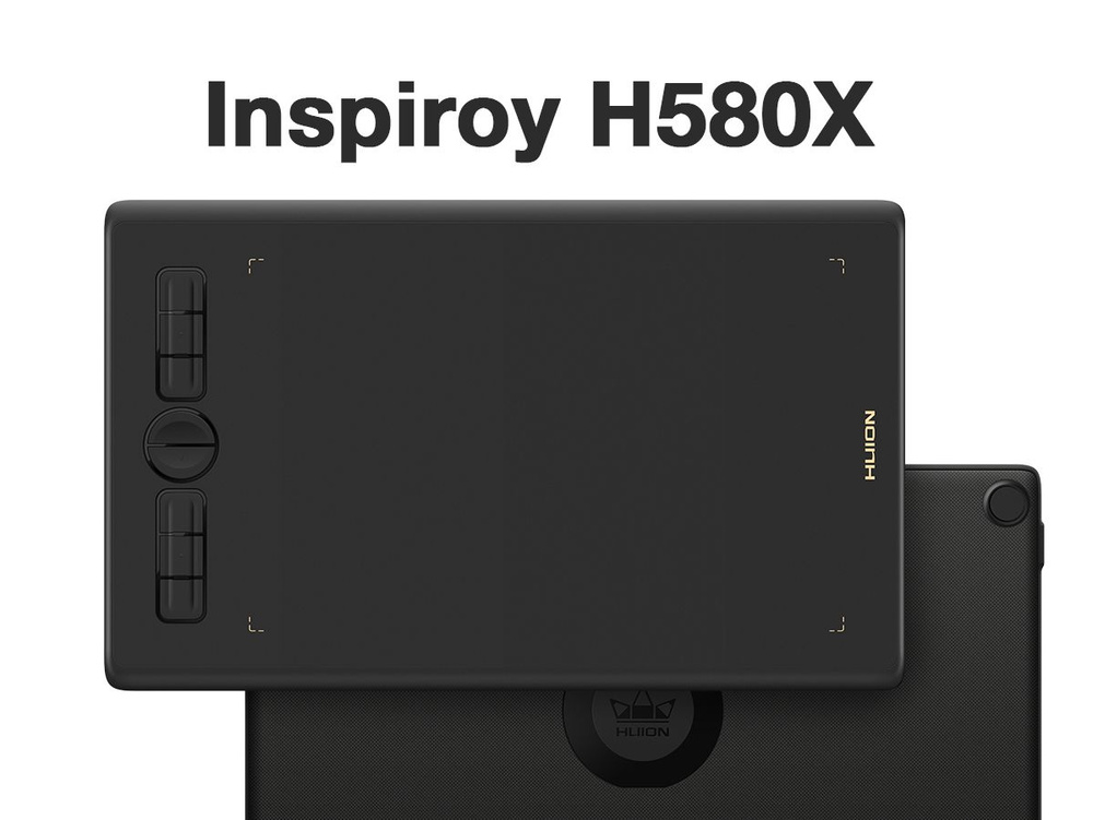 Huion Графический планшет H580X, формат A5, черный #1