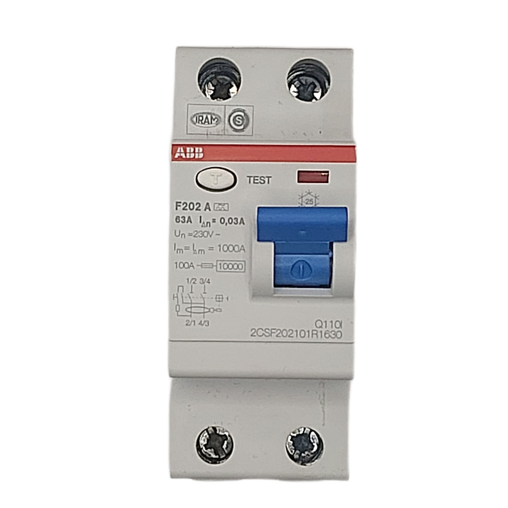 Устройства защитного отключения УЗО ABB F202 тип A 2Р 63А 30mA ...